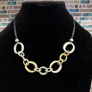 Chico’s inspirational gold and silver toned necklace